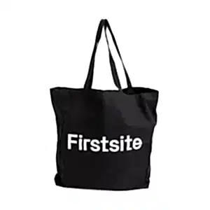 Basic image of the black tote bag with Firstsite logo