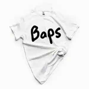 Baps T Shirt on white background